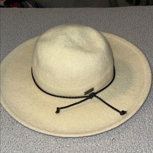 ADORA Cream Hat with Black Cord